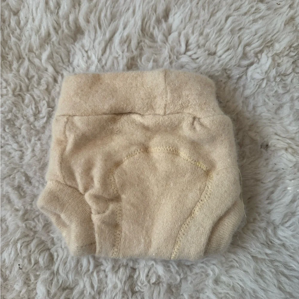 Newborn cashmere diaper cover